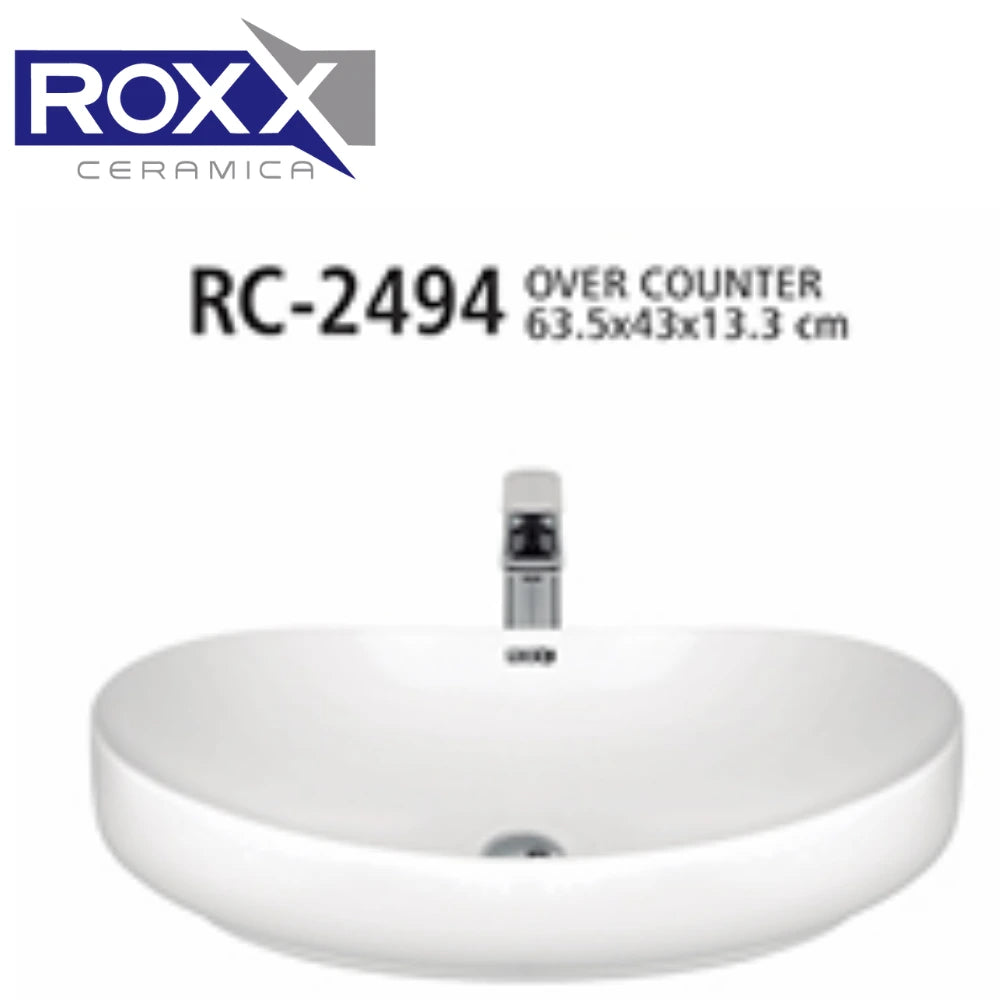 Roxx Ceramica RC-2494 Over Counter Basin | Roxx Center