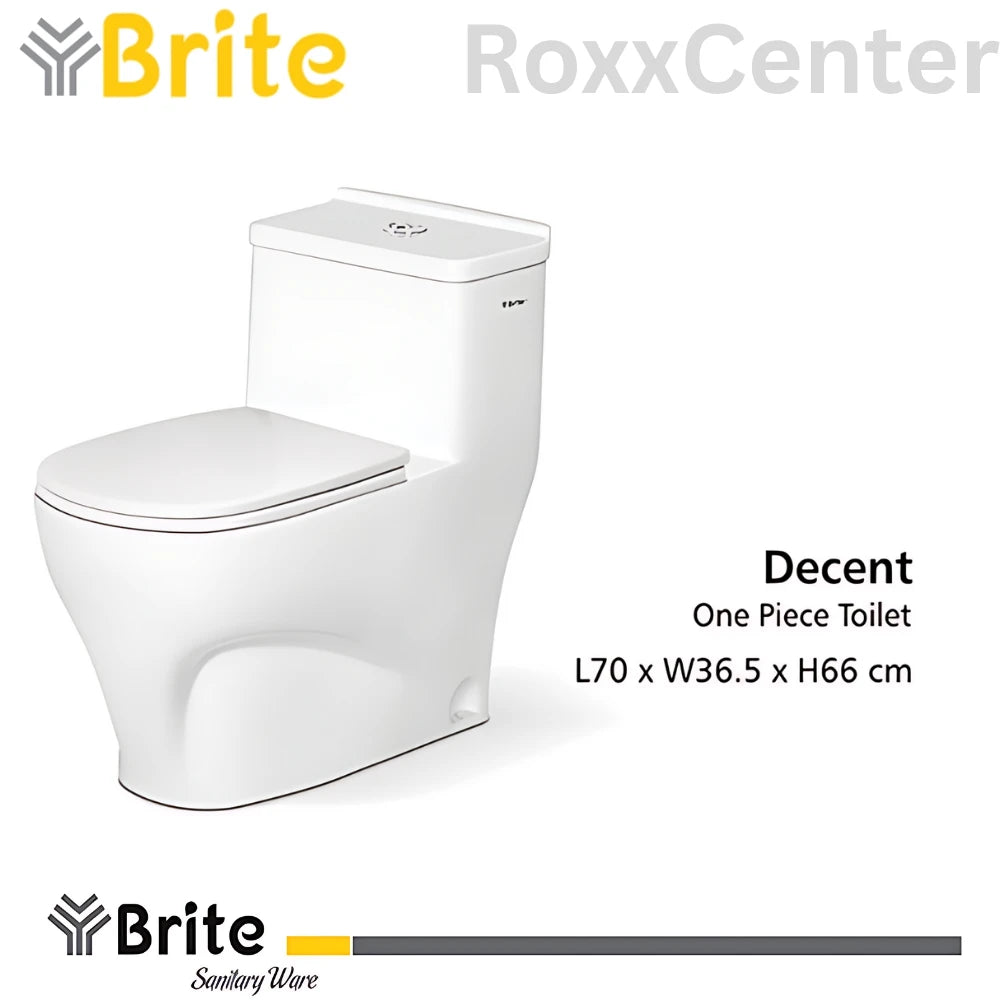 Decent One Piece Commode by Brite Ceramics | RoxxCenter