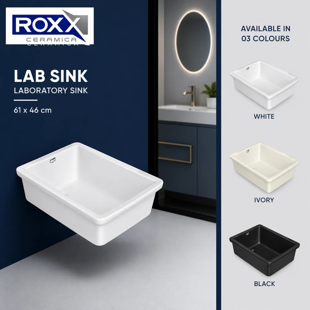 Roxx Ceramica Laboratory Sink 61×46 cm Lab Sink | Roxx Center