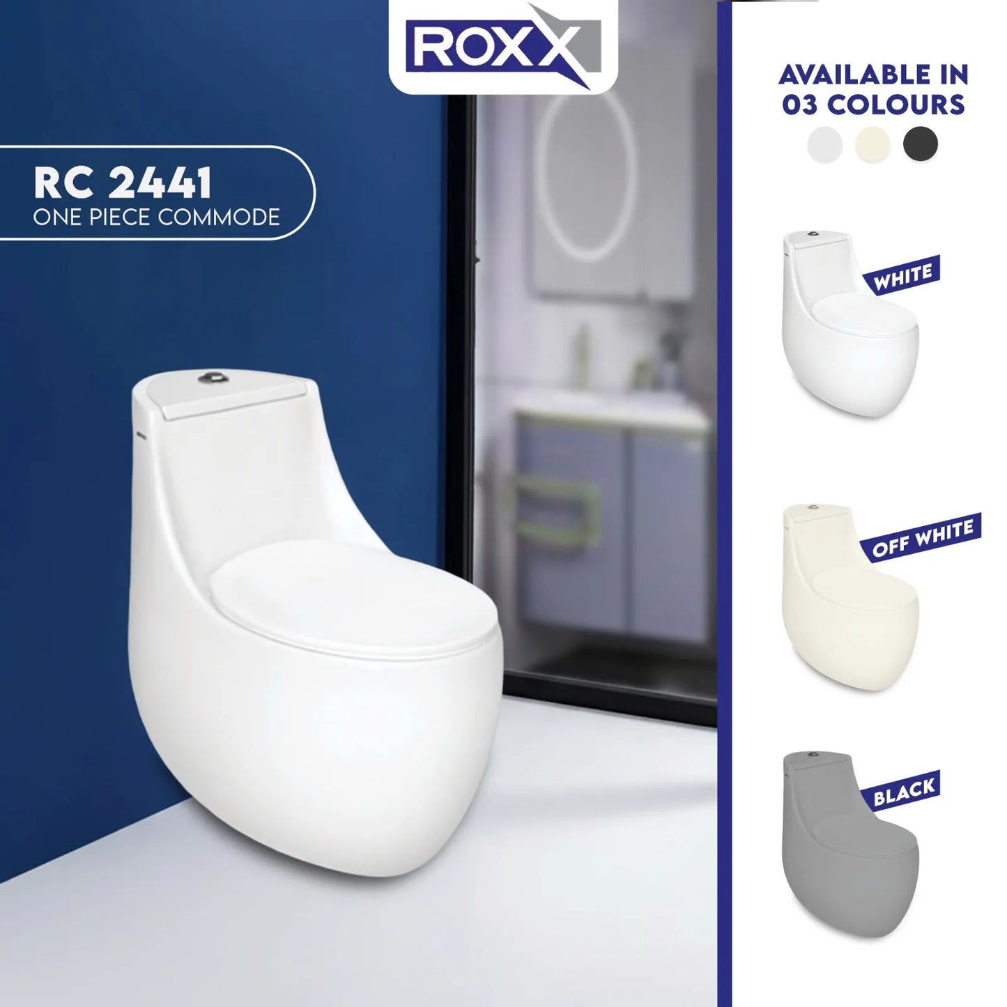 Roxx Ceramica RC-2441 Floor Commode | Roxx Center