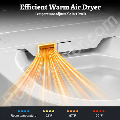 Luxury Smart Toilet with Auto Flush, Heated Seat & Intelligent Bidet System