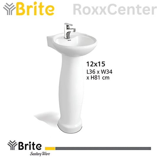 12x15 Two Piece Basin by Brite Ceramics | RoxxCenter