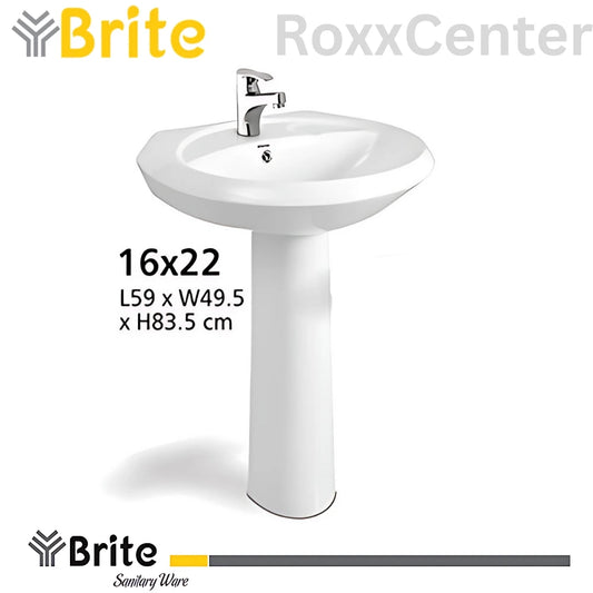 16x22 Two Piece Basin by Brite Ceramics | RoxxCenter