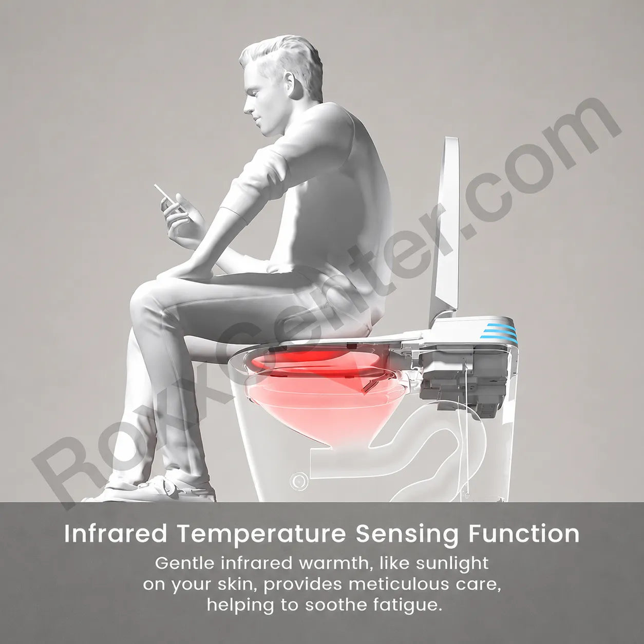 Luxury Smart Toilet with Auto Flush, Heated Seat & Intelligent Bidet System