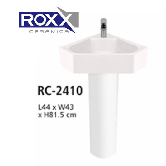 Roxx Ceramica RC-2410 Two-Piece Corner Basin – Smart Space Design | Roxx Center