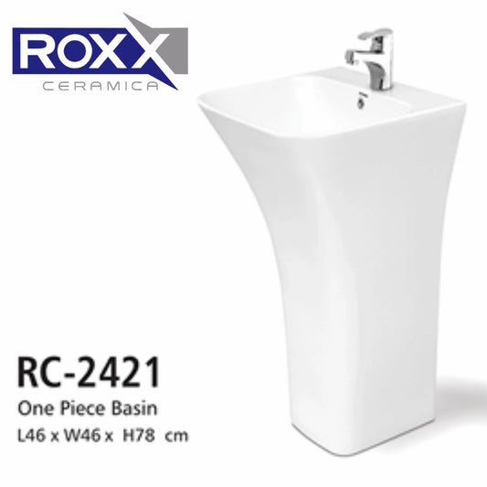 Roxx Ceramica RC-2421 One-Piece Basin with Elegant Design