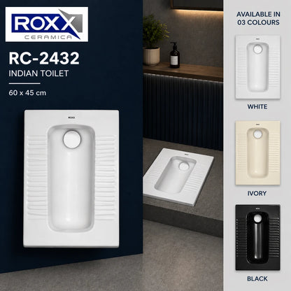 Roxx Ceramica RC-2432 | Strong Asian Commode – Available at RoxxCenter