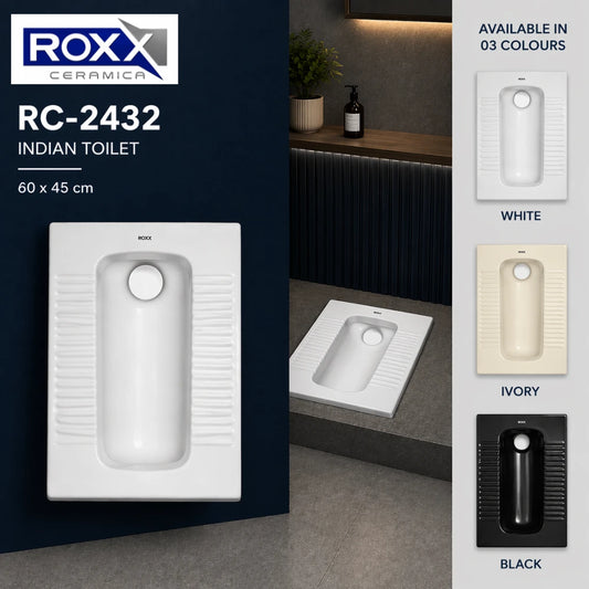 Roxx Ceramica RC-2432 | Strong Asian Commode – Available at RoxxCenter