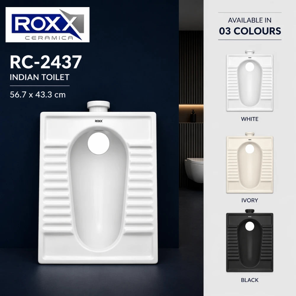 Roxx Ceramica RC-2437 | Premium Asian WC – Durable Design by RoxxCenter