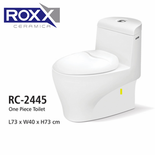 Roxx Ceramica RC-2445 One-Piece Toilet with Complete Fittings