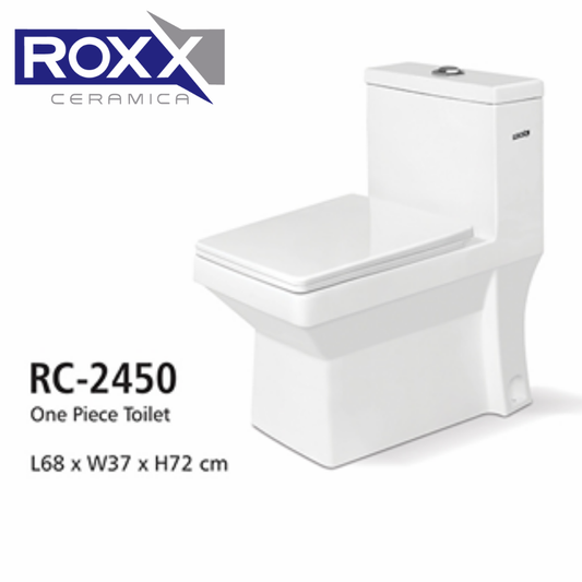 Roxx Ceramica RC-2450 One-Piece Toilet with Complete Fittings