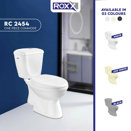 Roxx Ceramica RC-2454 Two-Piece Toilet with Complete Fittings