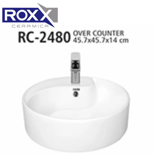 Roxx Ceramica RC-2480 Over Counter Basin – 45.7cm Round