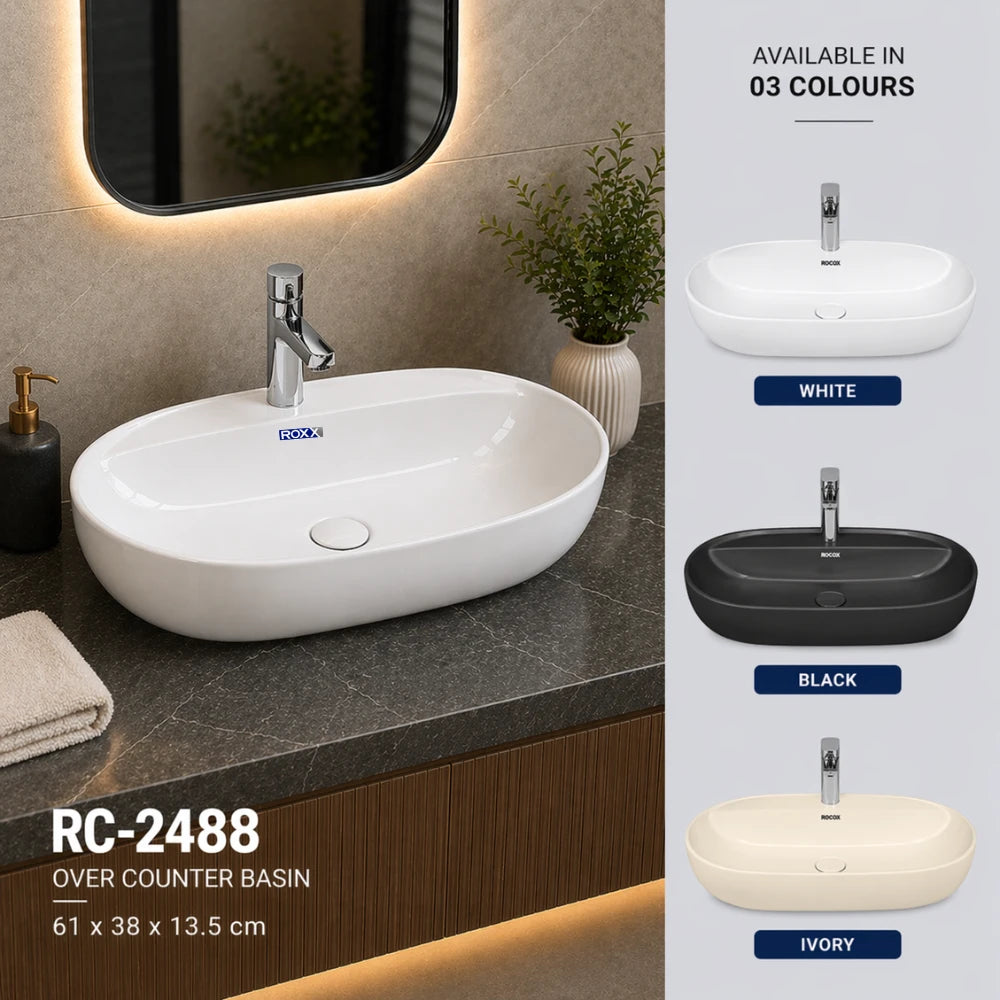 Roxx Ceramica RC-2488 Over Counter Basin 32" | Roxx Center