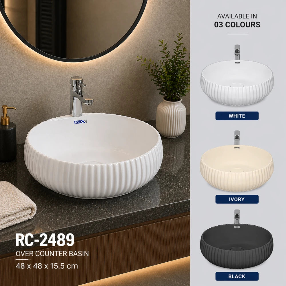 Roxx Ceramica RC-2489 Over Counter Basin | Roxx Center