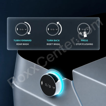 Luxury Smart Toilet with Auto Flush, Heated Seat & Intelligent Bidet System
