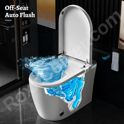 Luxury Smart Toilet with Auto Flush, Heated Seat & Intelligent Bidet System
