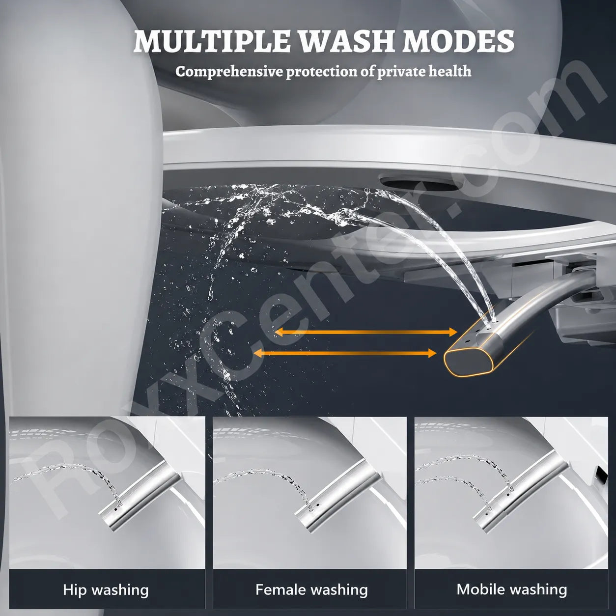 Luxury Smart Toilet with Auto Flush, Heated Seat & Intelligent Bidet System