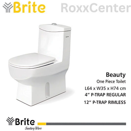 Beauty One Piece Commode By Brite Ceramics | RoxxCenter