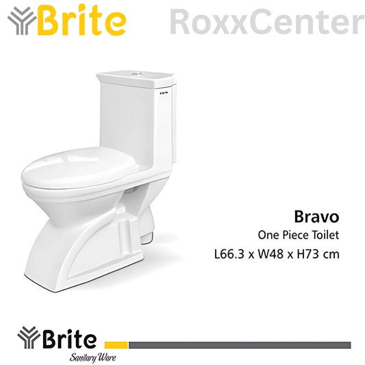 Bravo One Piece Commode by Brite Ceramics | RoxxCenter