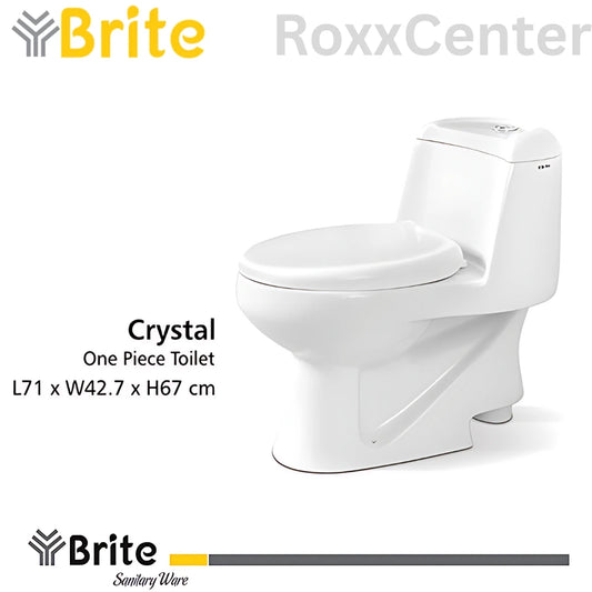 Crystal One Piece Commode by Brite Ceramics | RoxxCenter