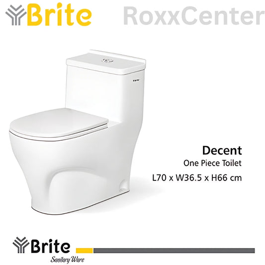 Decent One Piece Commode by Brite Ceramics | RoxxCenter