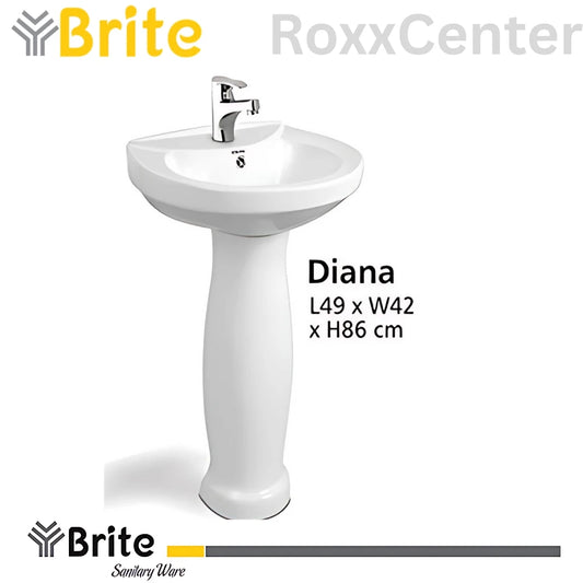 Diana Two Piece Basin by Brite Sanitary Ware | RoxxCenter