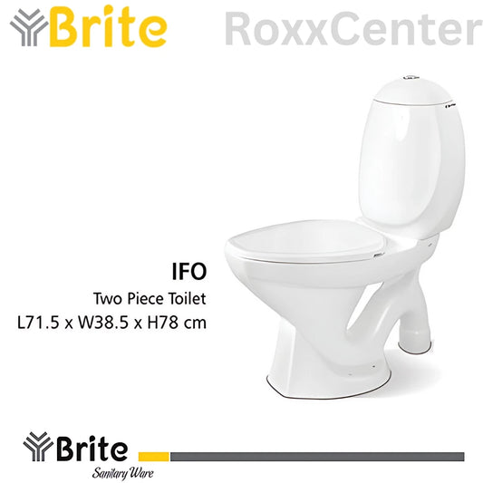 IFO Two Piece Commode by Brite Ceramics | RoxxCenter