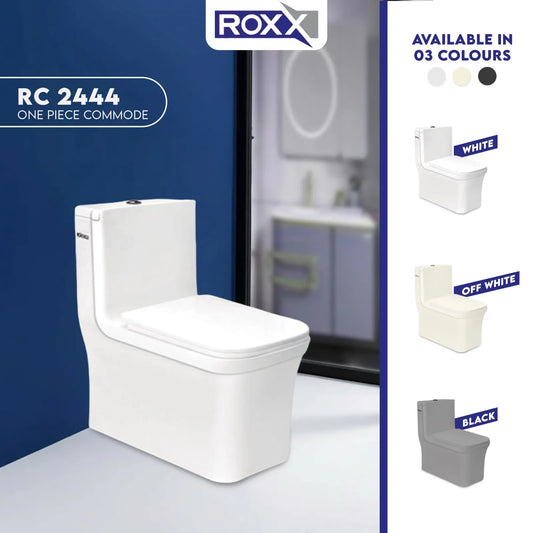 Roxx Ceramica RC-2444 Floor Commode | Complete Fittings