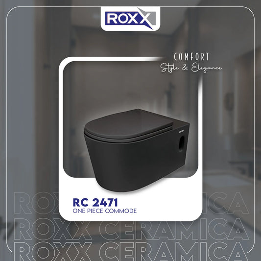 Roxx Ceramica RC-2471 Wall Hung Commode with Lifetime Warranty