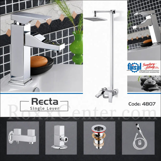 Recta Series 4807 Bathroom Set Pakistan | Faisal Sanitary Ware