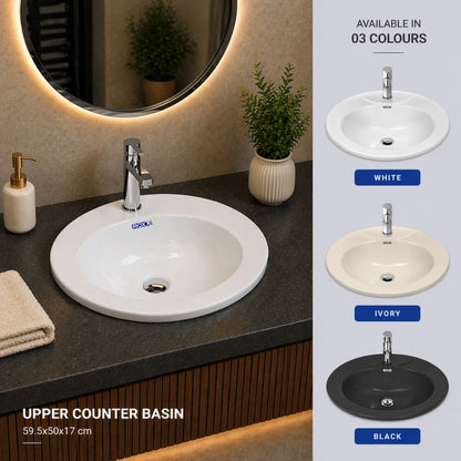 Roxx Ceramica Upper Counter Vanity | Roxx Center