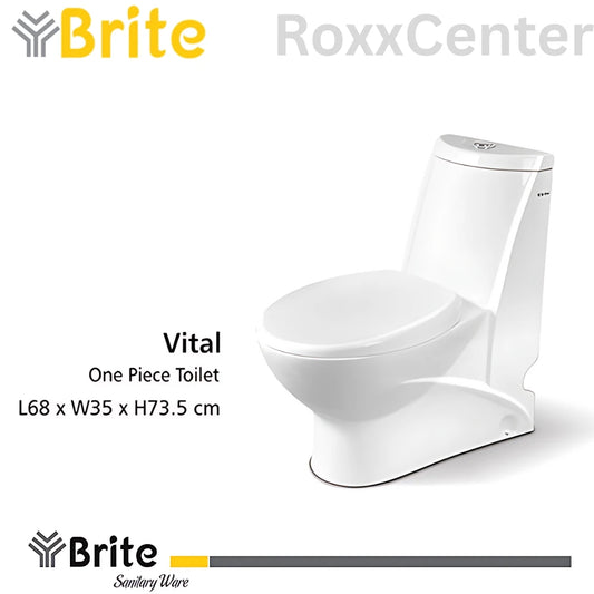 Vital One Piece Commode by Brite Ceramics | RoxxCenter
