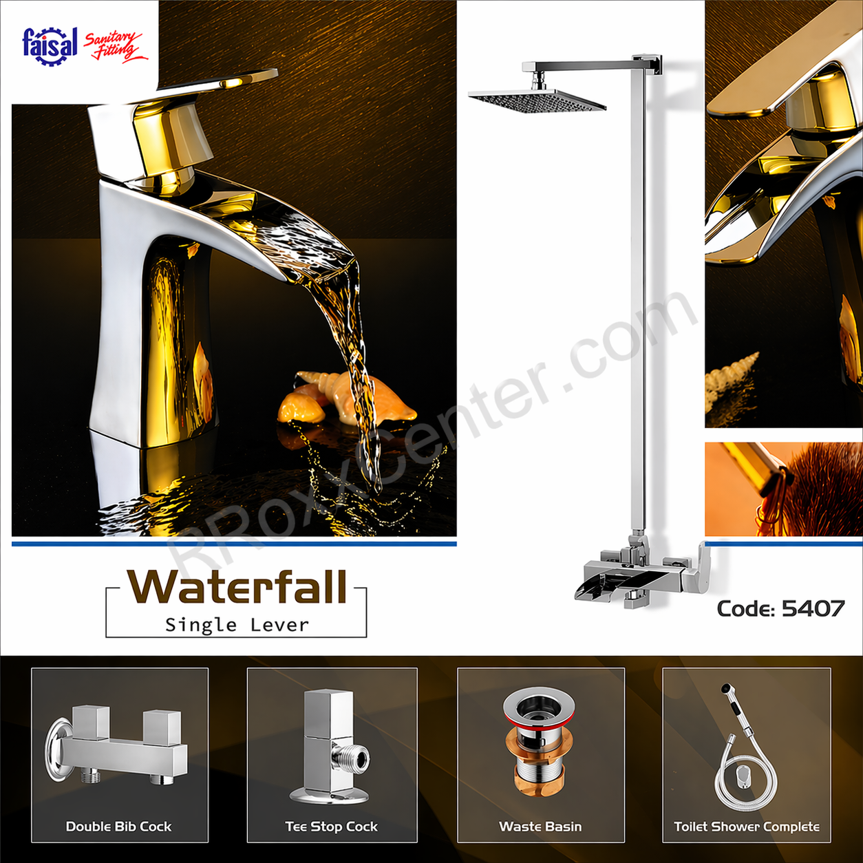 Faisal Waterfall Series Bath Set 5407